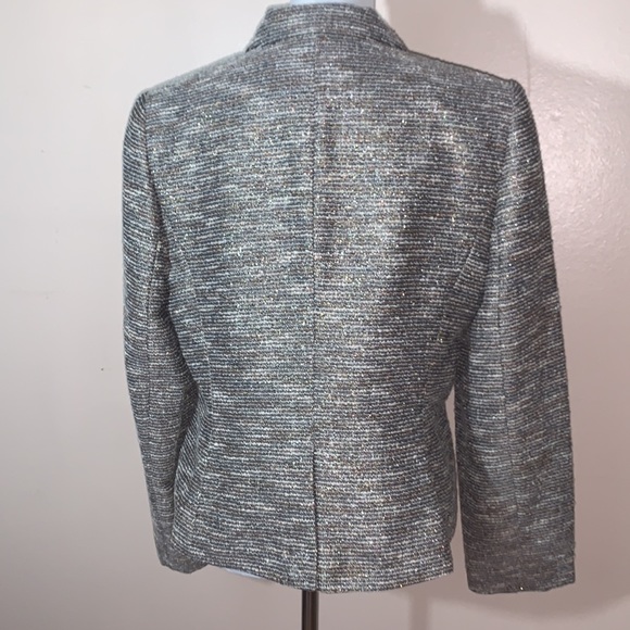 Calvin Klein Tweed Gold Tone Lameé Suit Jacket/Blazer 🥳🛍Host Pick🥳🛍 - Picture 10 of 15